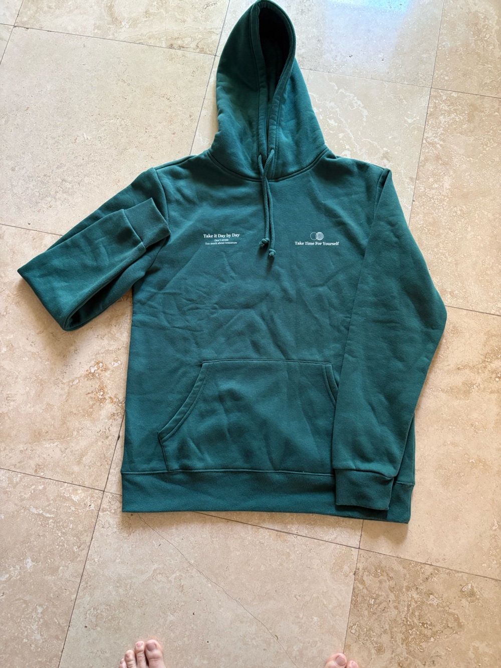 Fox Men's Teal Green Crewneck Hoodie